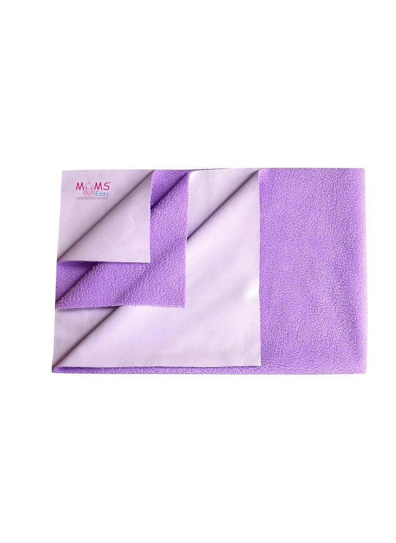 MOMSEASY New Born Baby Urine Sheet with Water Proof Newborn Baby Bed New Born Baby Clothes Purple Large 140x100 cm