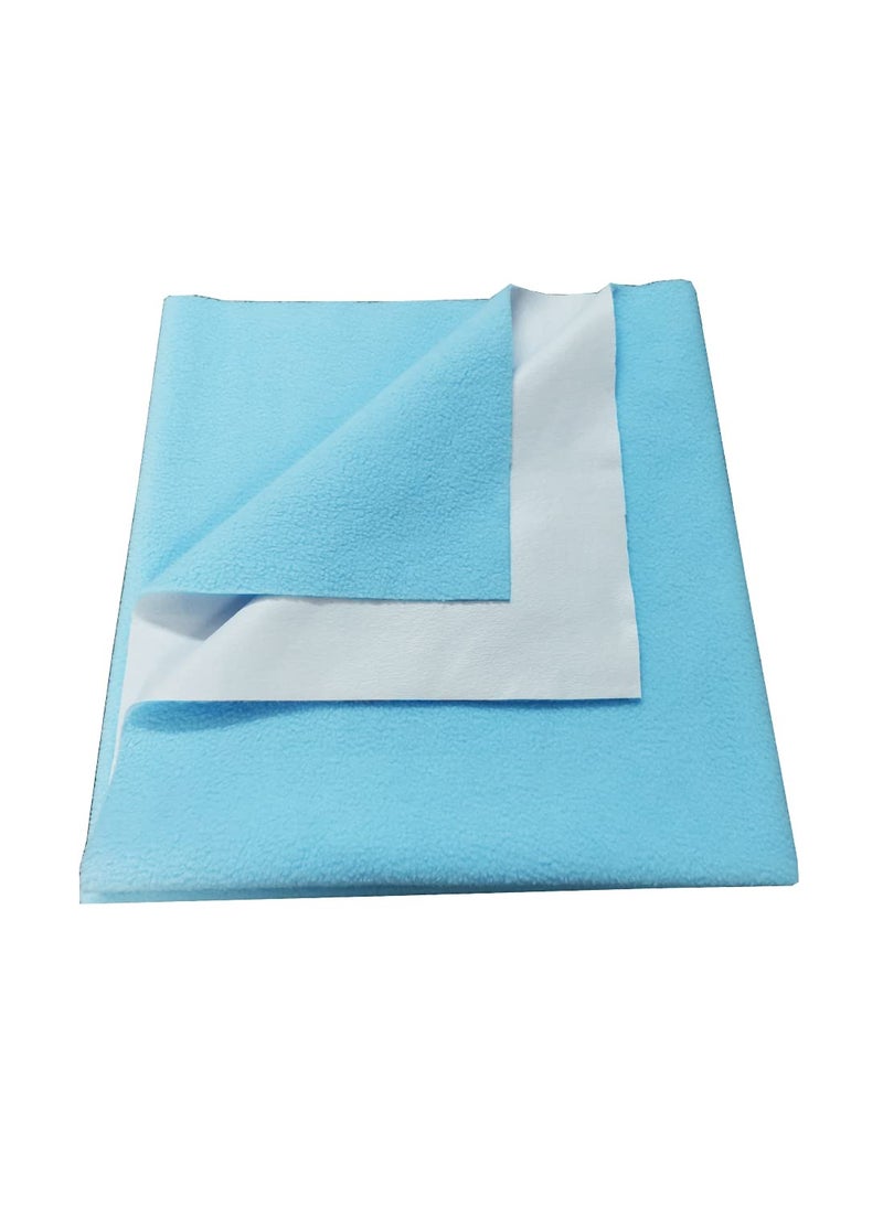 Neruti Enterprise AntiPiling Fleece Baby Sheet Extra Absorbent Quick Dry Sheet Baby Bed Protector Waterproof Baby Sheet Large 140cm x 100cm Sky Blue