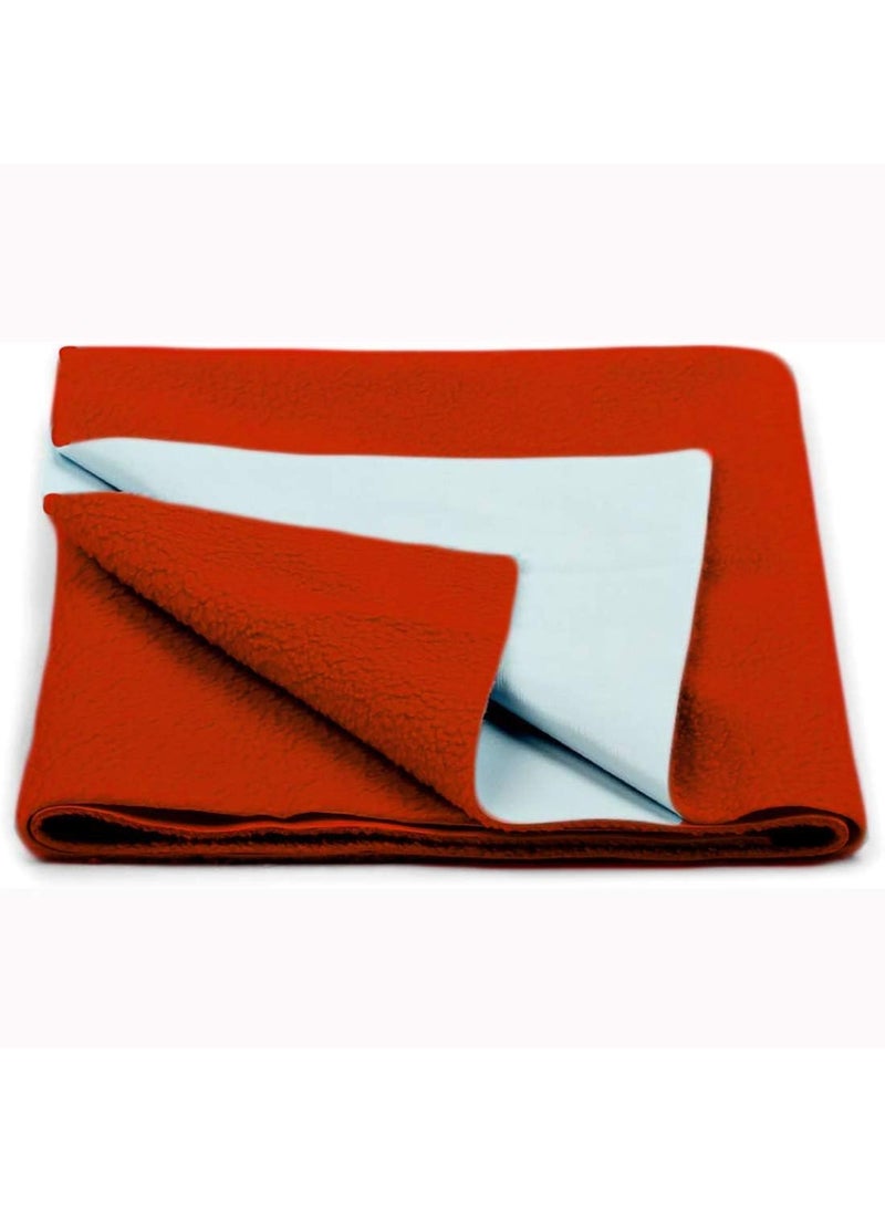 Edenwald Waterproof Quick Dry Sheet for Baby Rubber Sheet Red_XLarge 200cm x 140cm