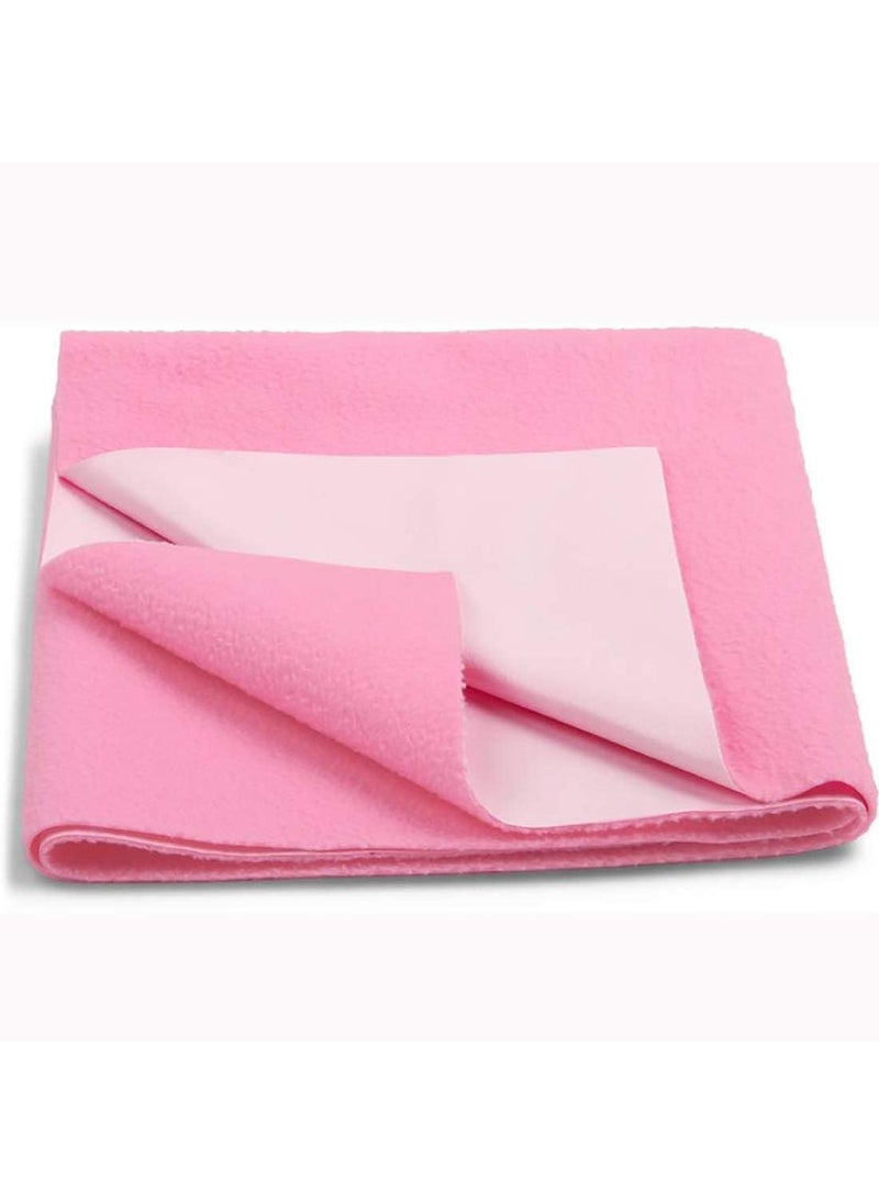 Edenwald Waterproof Quick Dry Sheet for Baby Dry Sheets for Baby King Size Bed Pink_XLarge 200cm x 140cm
