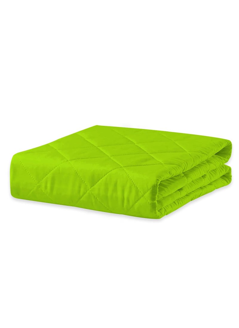 ADBENI HOME Quilted Cotton Extra Absorbent Quick Dry Sheet for Baby Baby Bed Protector Waterproof Baby Sheet Cot Sheet Toddler Crib Sheets Crib Mattress Protection Small Super 75x90 cm Green