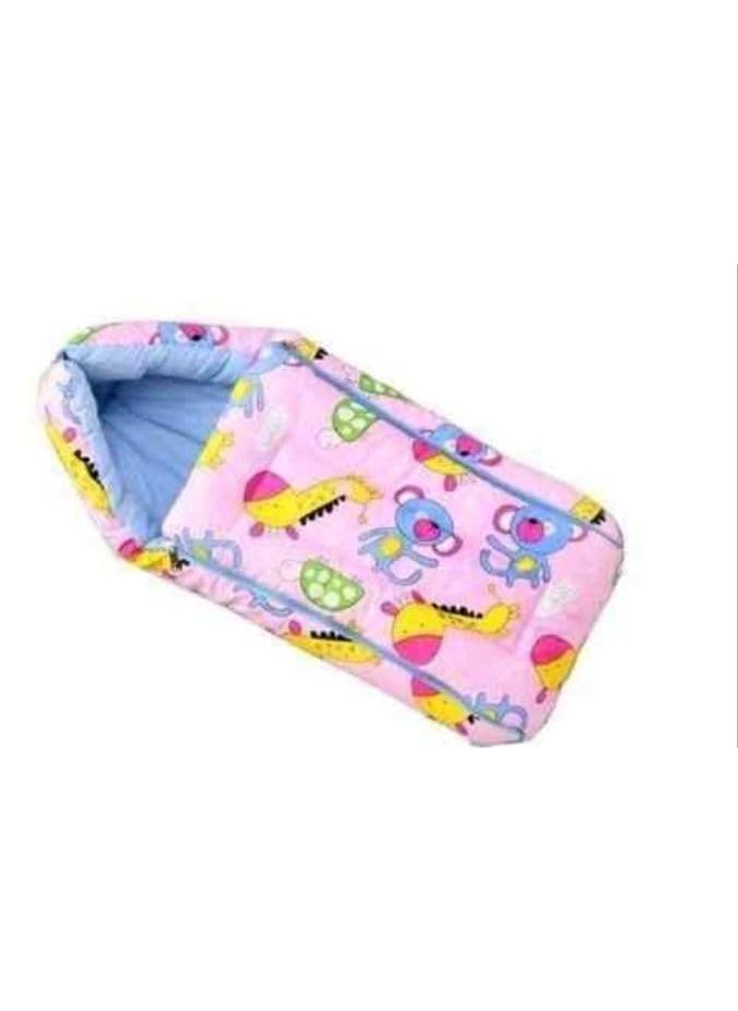 Bezzilish Home 0_6 Month New Born Baby Unisex Cotton Carry Bag 3 in 1 Baby Bed Carry nest for Infant teady Girafe Special for New Born Baby 0 to 6 Month Multicolor_06
