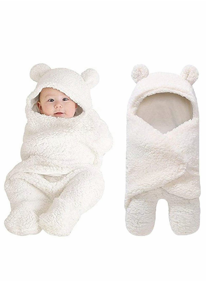 Plush Baby Swaddle Blanket for Newborns Soft Sleep Sack Ideal for Infants 0 to 6 Months Perfect Baby Shower Gift