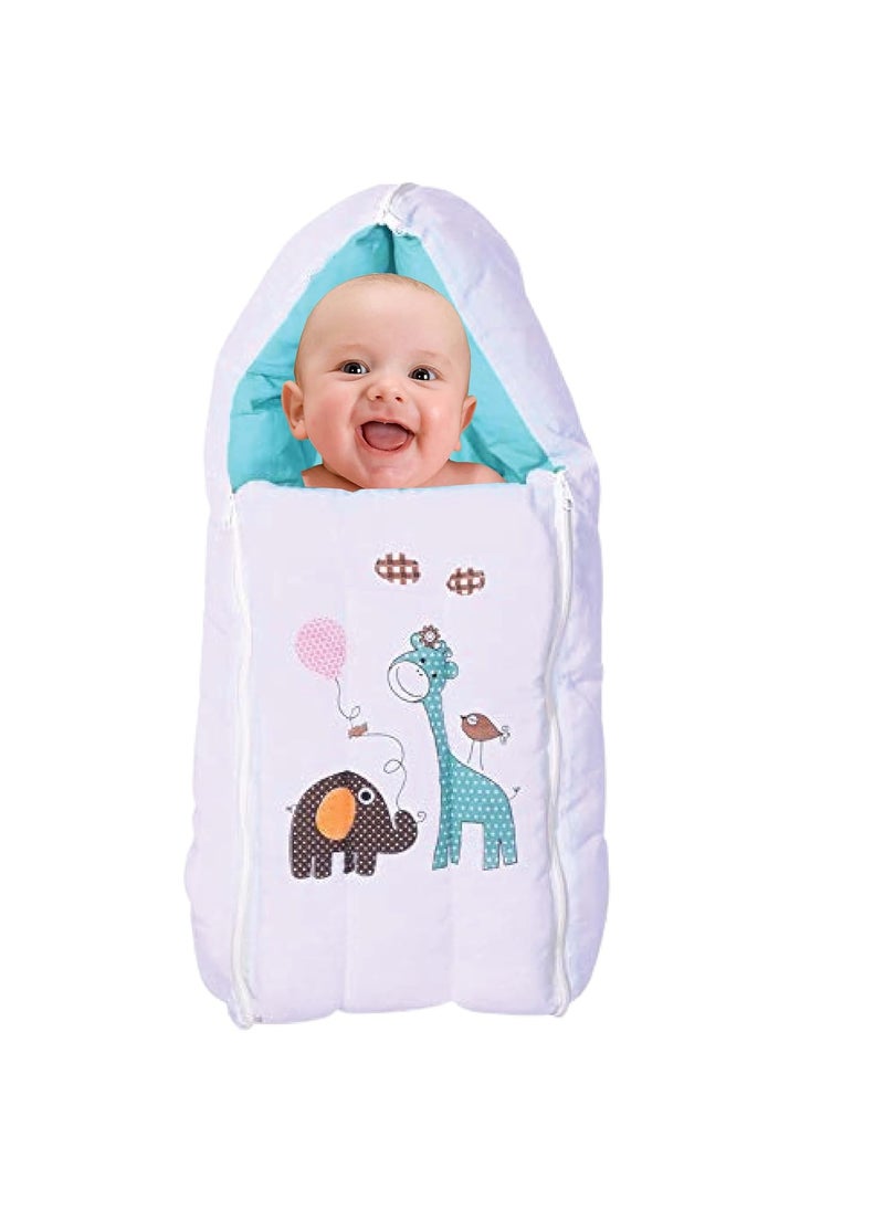 Toddylon Baby Sleeping Bags New Born Baby Bed Bedding Set Carry Bed Portable Bassinet Carrier Holder Mattress Infants Boys Girl 06 Months Blue