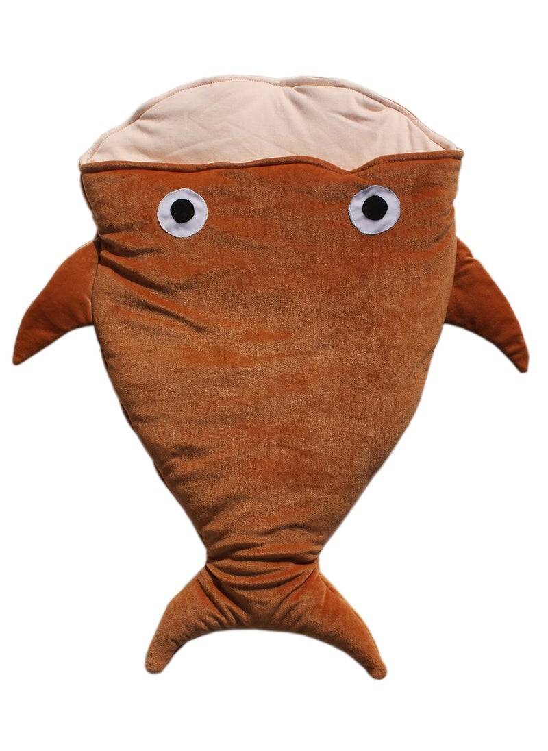 Amardeep Baby Fish Sleeping Bag Cum Baby Carry Bag Brown