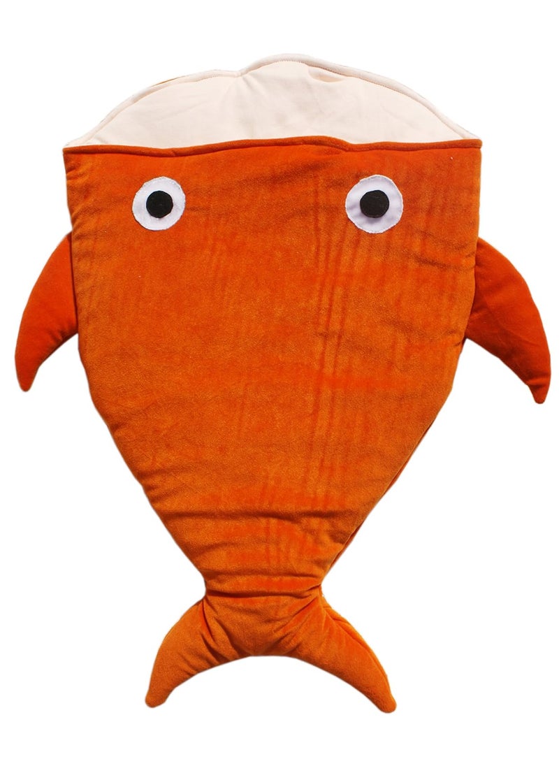 Amardeep Baby Fish Sleeping Bag Cum Baby Carry Bag Orange