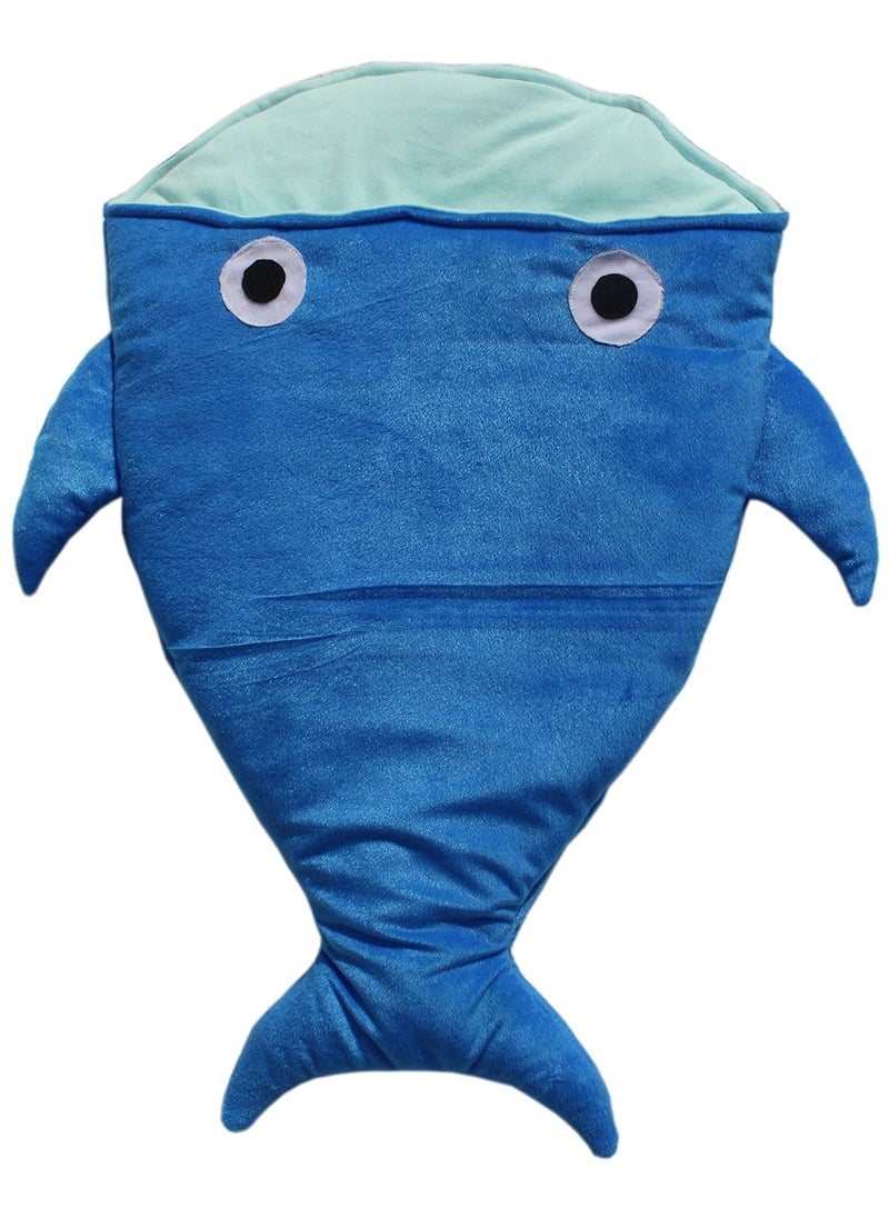 Amardeep Baby Fish Sleeping Bag Cum Baby Carry Bag Blue