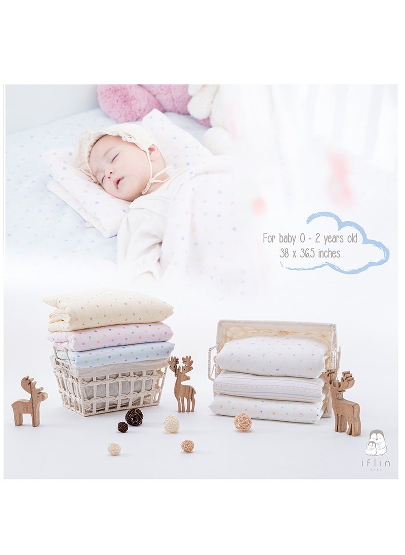 My Cozy Bamboo Blanket (for Baby 0-2 years old) Playful Blue
