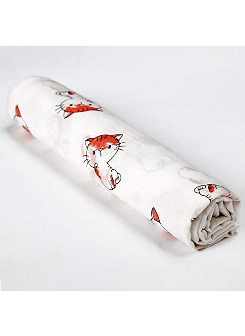 PRANAVA New Born Baby Mulmul Swaddle 100 Organic Voil Supar soft Supar fine Cotton with All Over Prints