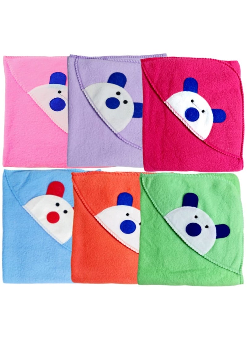 First Kick Baby Blankets Newborn Combo Pack of Rainbow AC Blanket for Baby Wrapper Durable Cotton for Baby Boys and Baby Girls Pack of 6 Multicolor