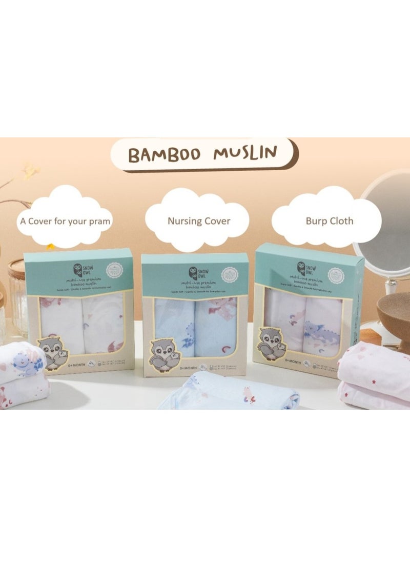 Snow Owl Bamboo Muslin 40
