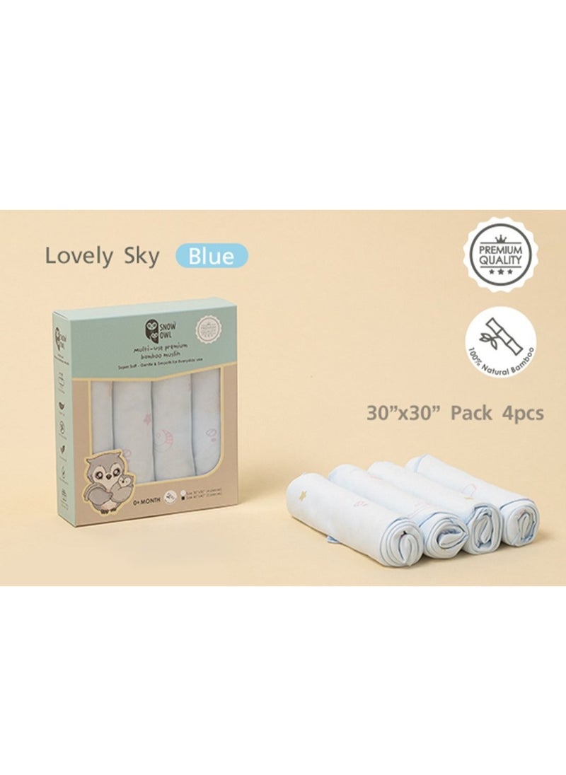 Snow Owl Bamboo Muslin 30