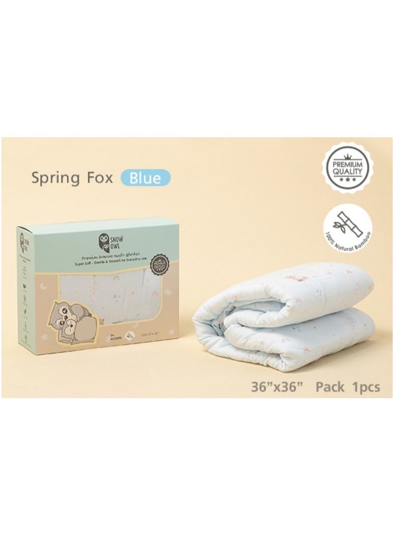 Snow Owl Bamboo Blanket Baby 36