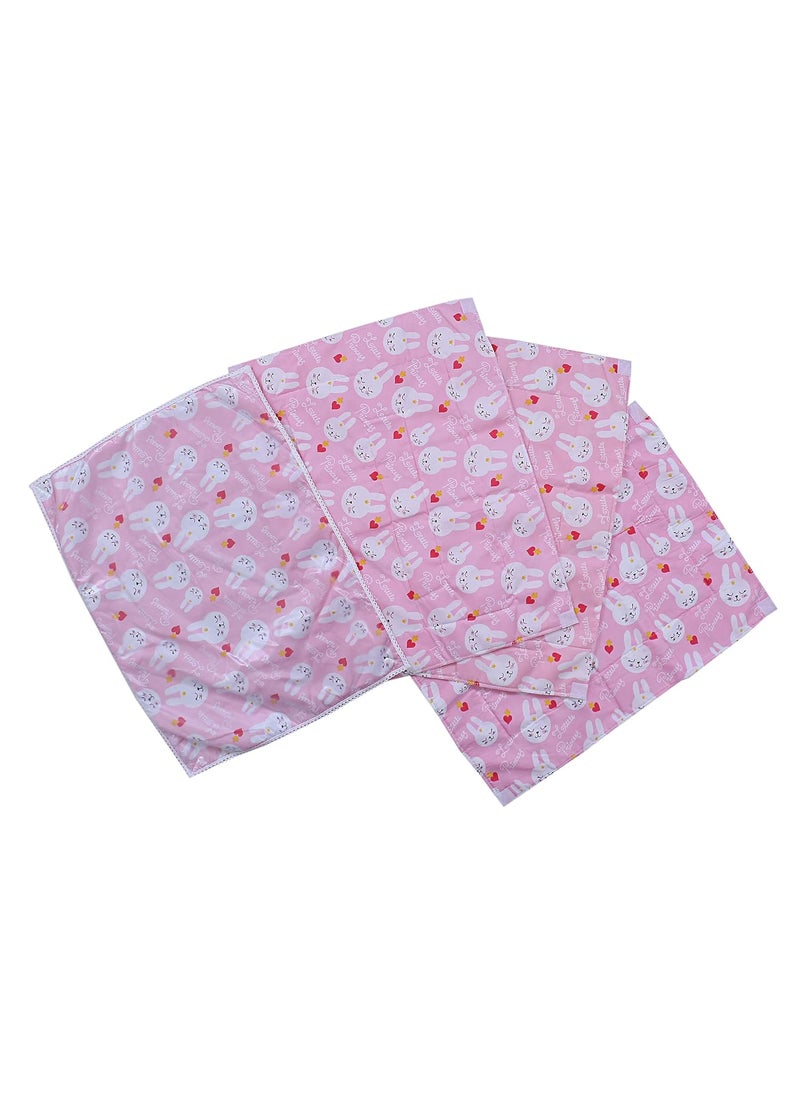 GYT Microfiber Soft and Comfortable Baby Bed Protecting MatSheet for New Born Baby Boys and Baby Girls Pack of 4