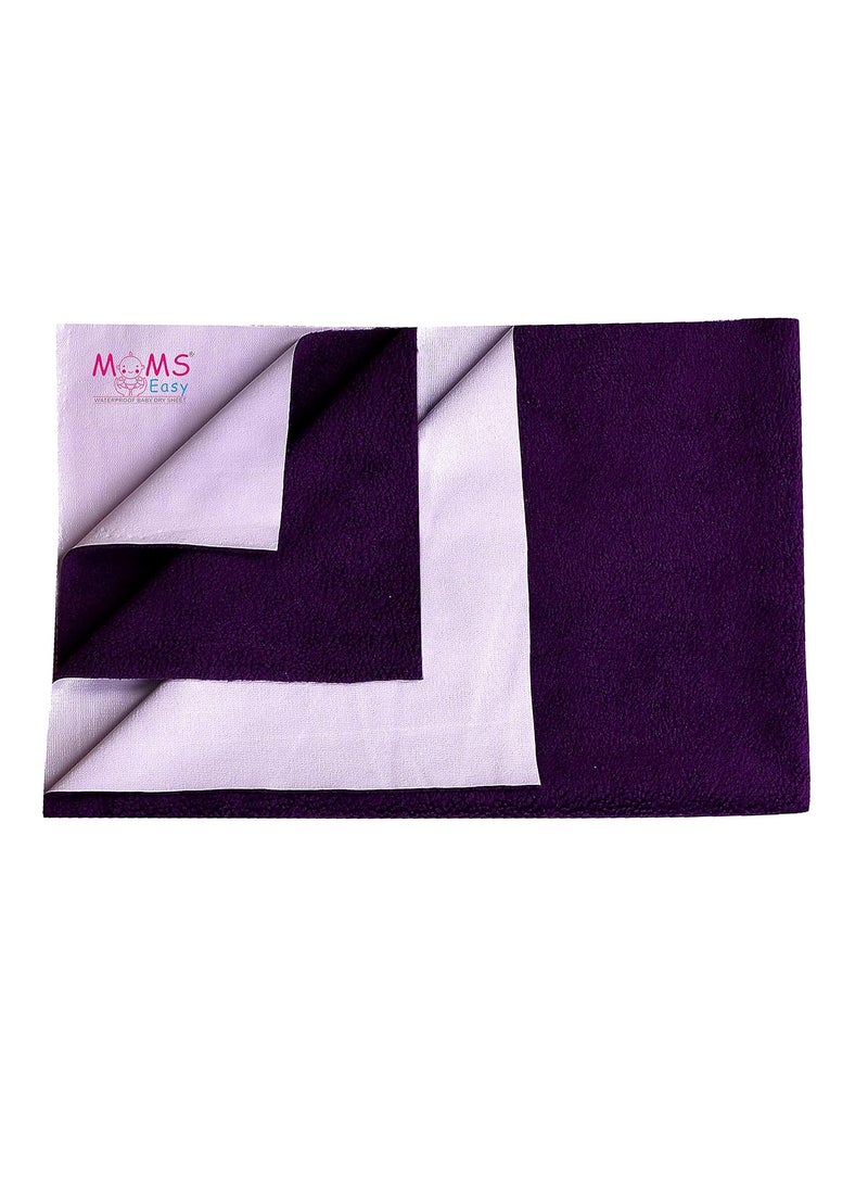 MOMSEASY New Born Baby Boy and Girl Drysheet Waterproof Water Mat for Baby Waterproof Bed Protector for Baby and New Born Products Plum XLarge 200x140 CM