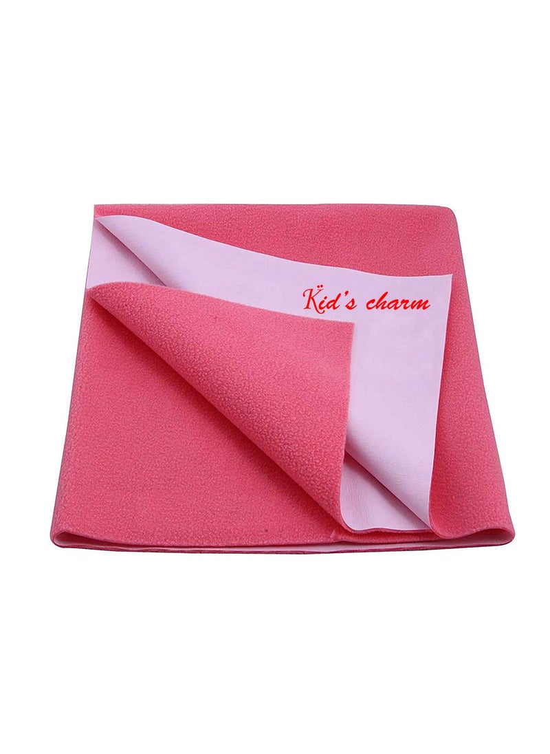 Kids Charm Instant Dry Water Proof and Reusable MatBed ProtectorAbsorbent Dry Sheets 200cm X 140cm XLarge Dark Pink