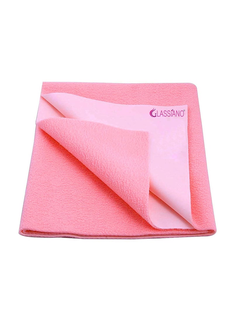 Glassiano Star Waterproof Reusable Breathable Baby Cot Sheet for Babies Large100cm X 140cm ColorSalmon Rose