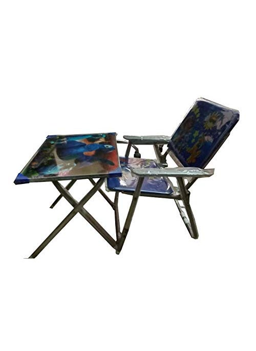 Babyjoys Multipurpose Table Chair Set Blue