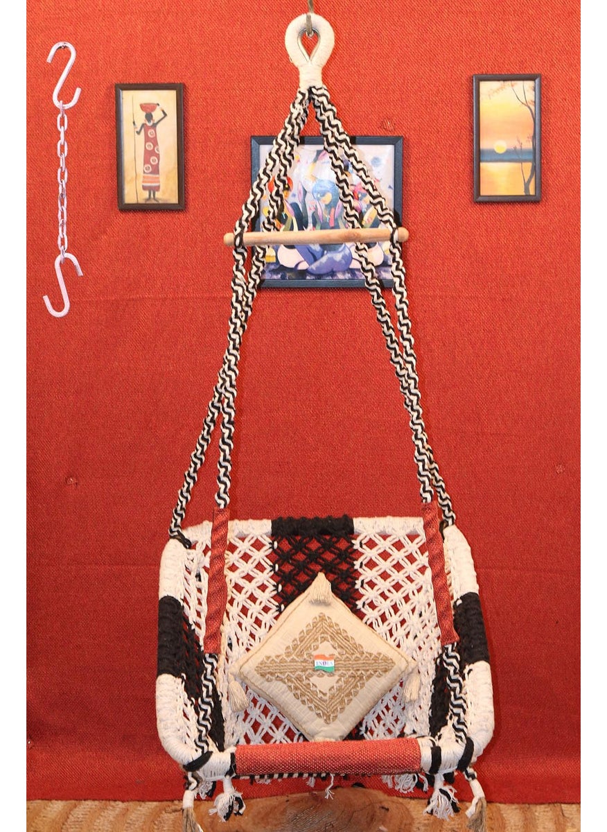 Swing for AdultDipa Handicrft Made in India Cotton Swing JhulaWieght Carrying Capacity180Kg