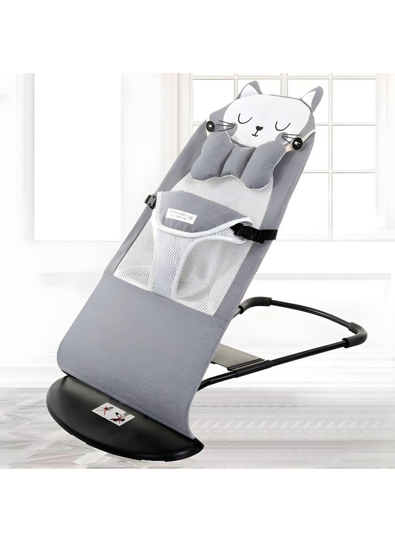 Suicune Bouncer Balance Rocking Bed Special Law Bucket Spring Chair Folding Adjustable Oxford Cloth and Mesh Fleece