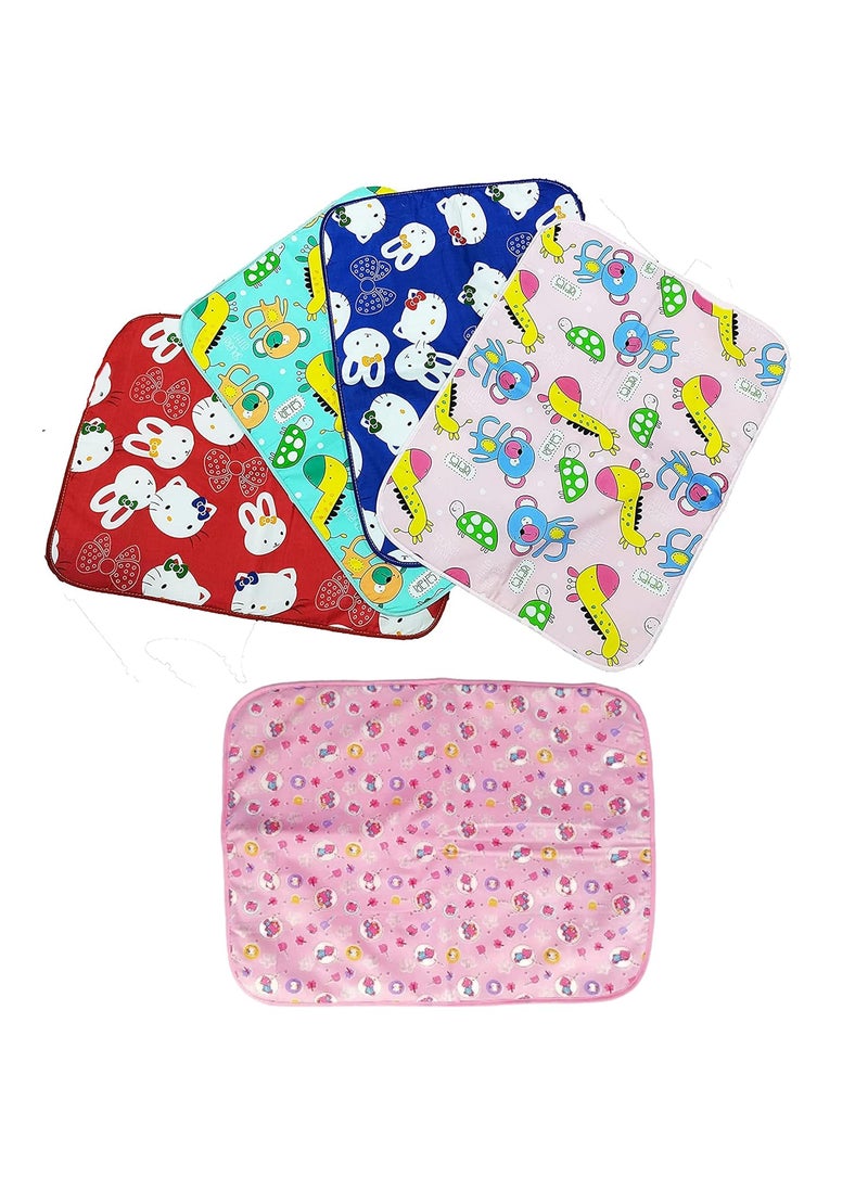 CUSTOMARY Baby Cotton Changing MatSleeping MatDry SheetWater Proof Crib Bed Protection with Foam 0 to 6 Months 5