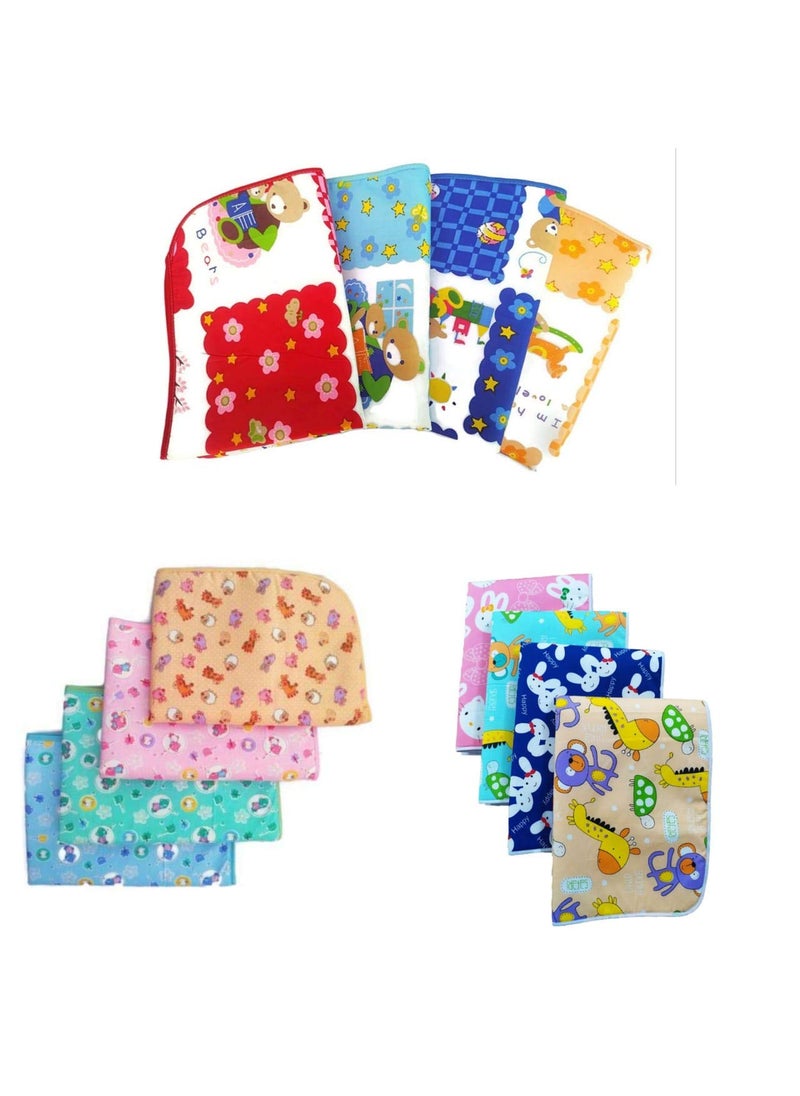 CUSTOMARY Baby Cotton Changing MatSleeping MatDry SheetWater Proof Crib Bed Protection with Foam 0 to 6 Months 12