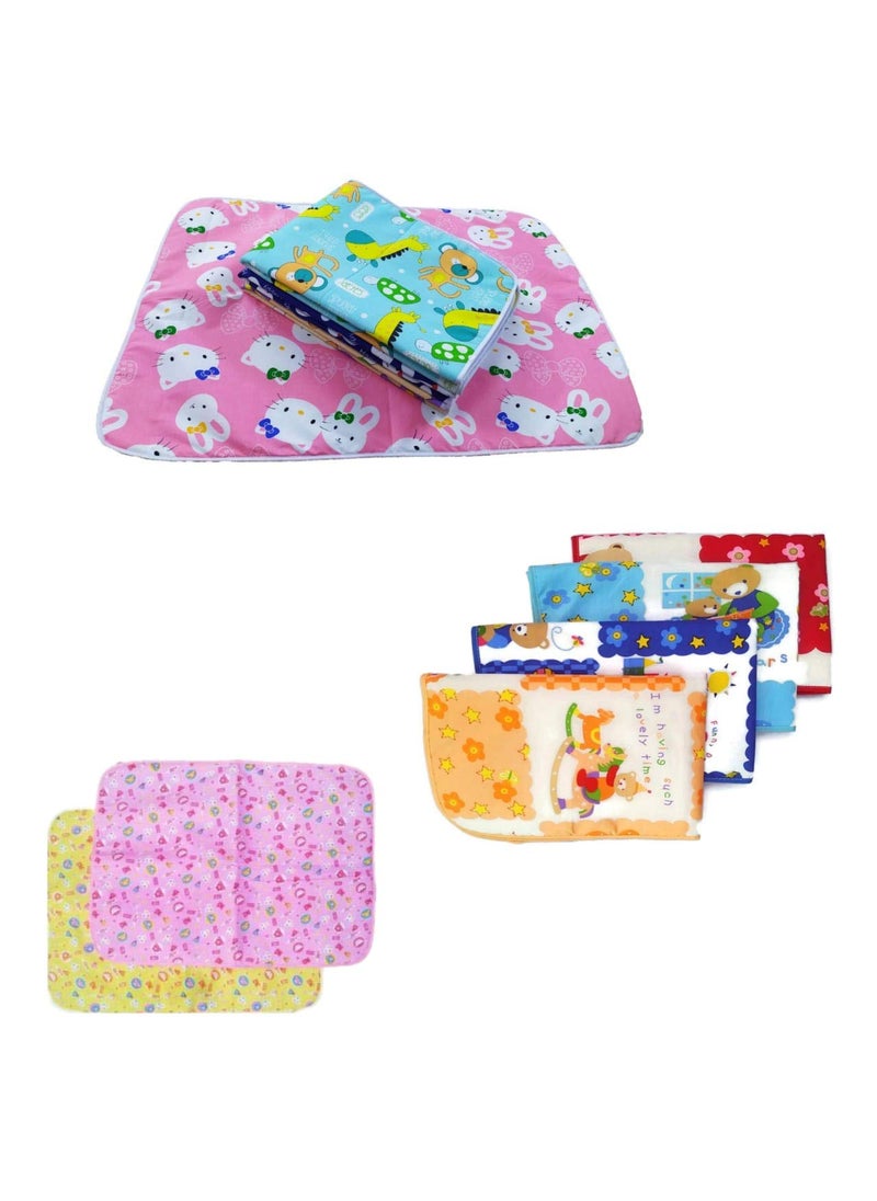 CUSTOMARY Baby Cotton Changing MatSleeping MatDry SheetWater Proof Crib Bed Protection with Foam 0 to 6 Months 10