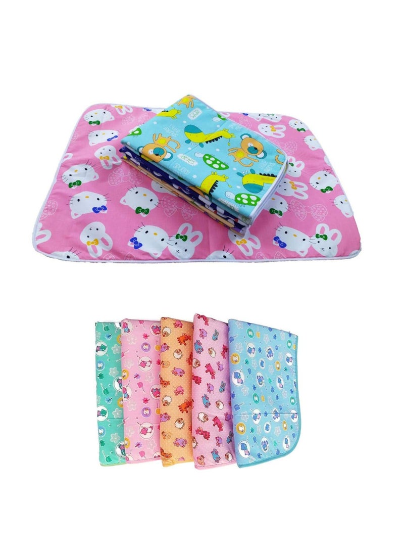 CUSTOMARY Baby Cotton Changing MatSleeping MatDry SheetWater Proof Crib Bed Protection with Foam 0 to 6 Months 9