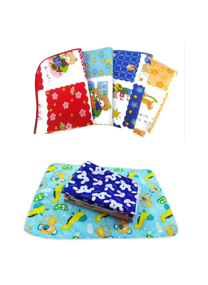 CUSTOMARY Baby Cotton Changing MatSleeping MatDry SheetWater Proof Crib Bed Protection with Foam 0 to 6 Months 8