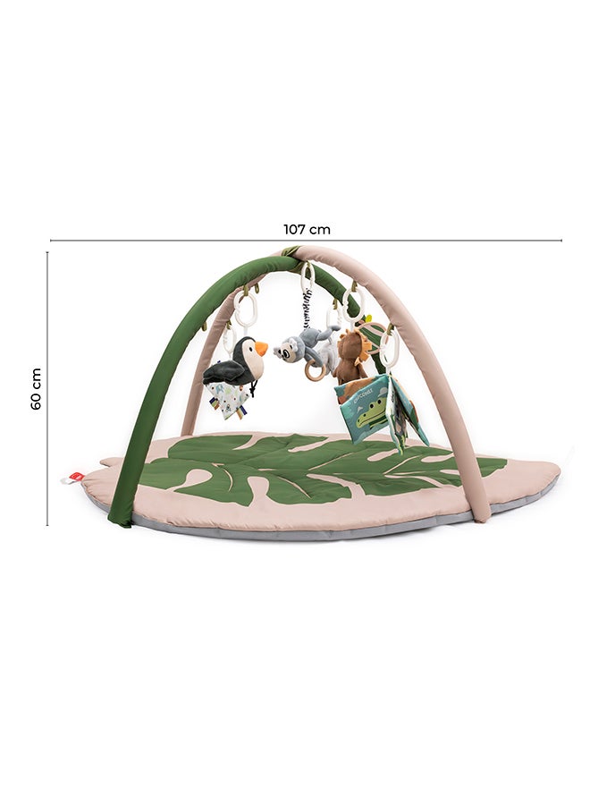 Forest Theme Baby Play Mat with 7 Detachable Toys ( 0-18 Months) Beige