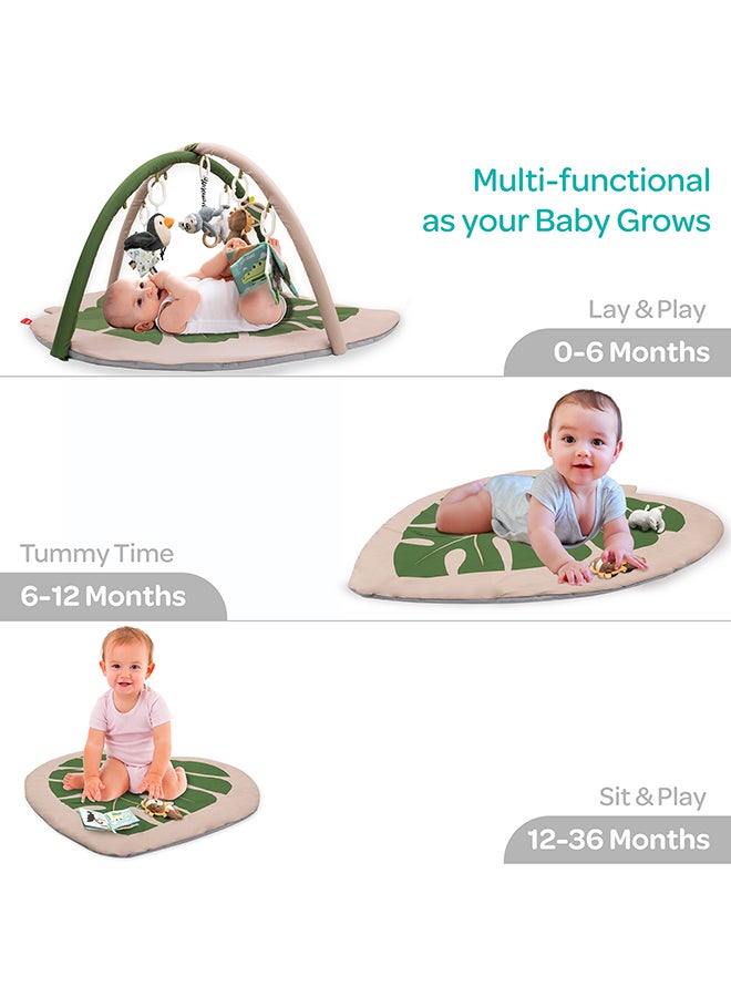 Forest Theme Baby Play Mat with 7 Detachable Toys ( 0-18 Months) Beige