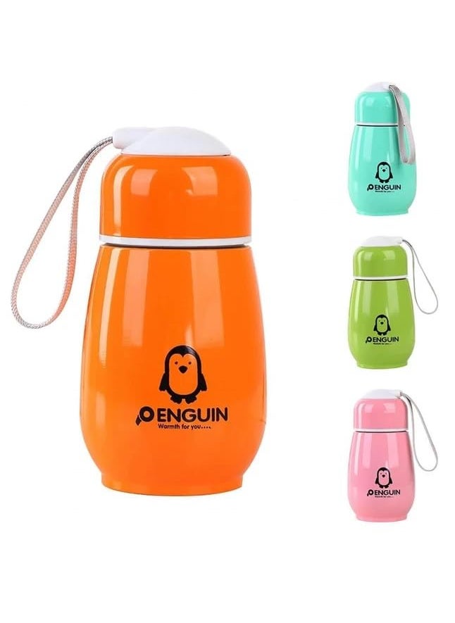 JYOT CREATION Penguin Shape Water Bottle Cute Steel Thermos Hot and Cold Stay Water Bottle Stainless Steel for Girls Boys 150mlPack of 1 Multi Color