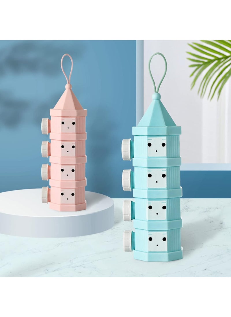 2pcs Baby Milk Powder Dispenser Milk Powder Pots