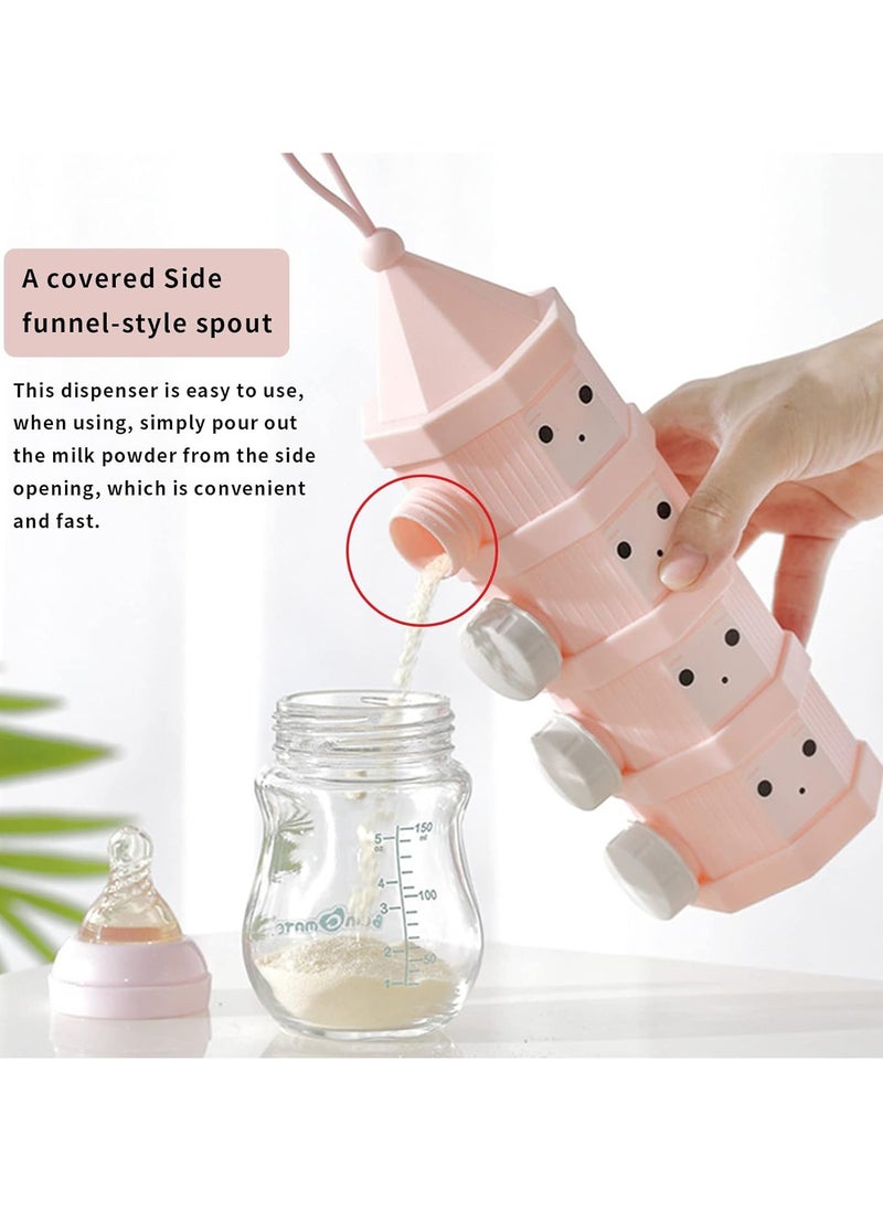 2pcs Baby Milk Powder Dispenser Milk Powder Pots