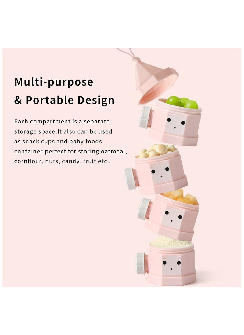 2pcs Baby Milk Powder Dispenser Milk Powder Pots