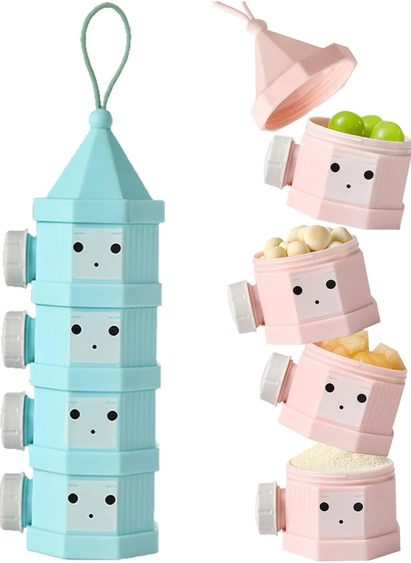 2pcs Baby Milk Powder Dispenser Milk Powder Pots