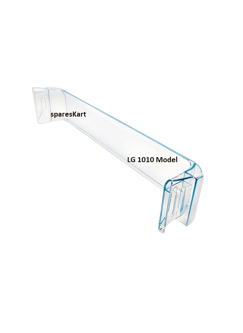 SPARESADDA Bottle Self Bottle Rack Bottle Holder Model 1010 Compatiable for LG Fridge Refrigerator from 165 L to 190 L Transparent Pack of 1