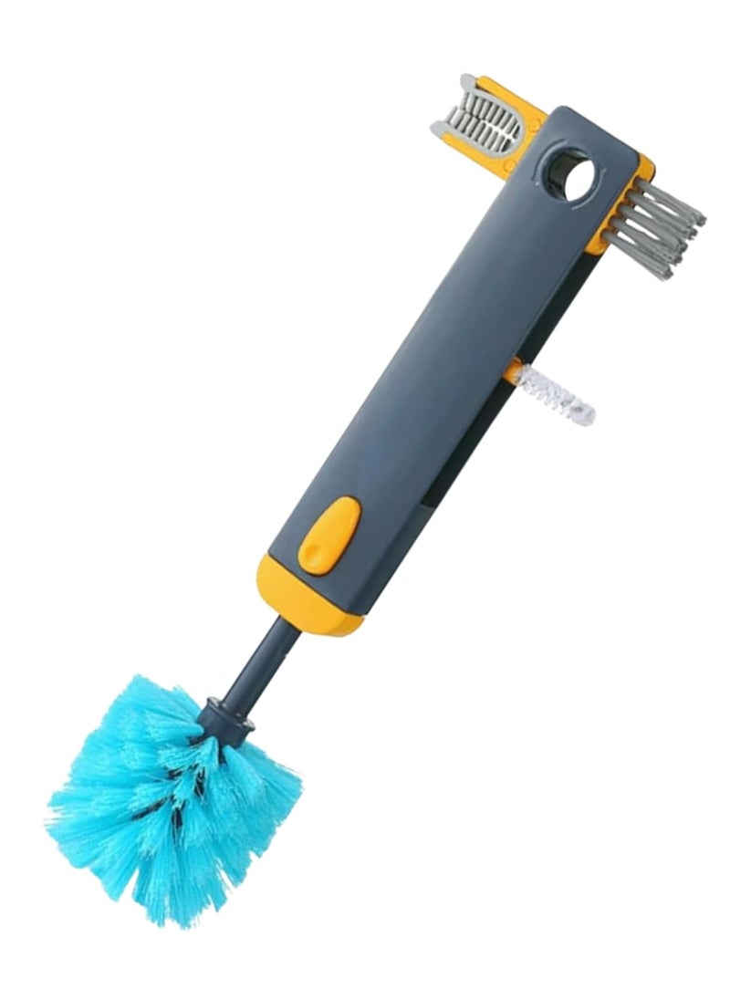 F8WARES Cleaning Brush Bottle 4in1 Water Bottle Washer Brush Groove Cleaning Bottle Scrubber for Tumblers with Handle Scrubbing Reusable Cleaning Brush 4 in 1 Brush