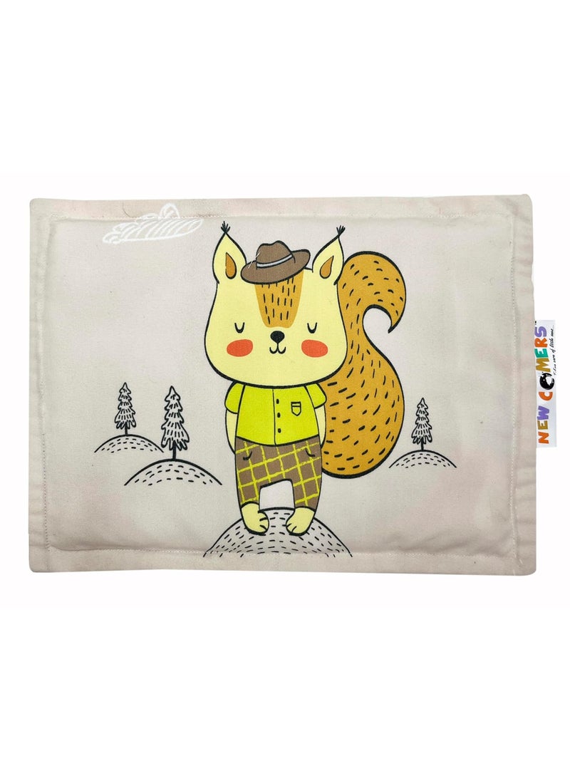 NEW COMERS Baby Mustard Seed Pillow with Cotton Fabric 0 to 18 Months Kids Pillows AnimalCartoon Prints Infant Rai Pillow for Sleep Bed Set Head Shaping Neck Support20 x 28 cm260