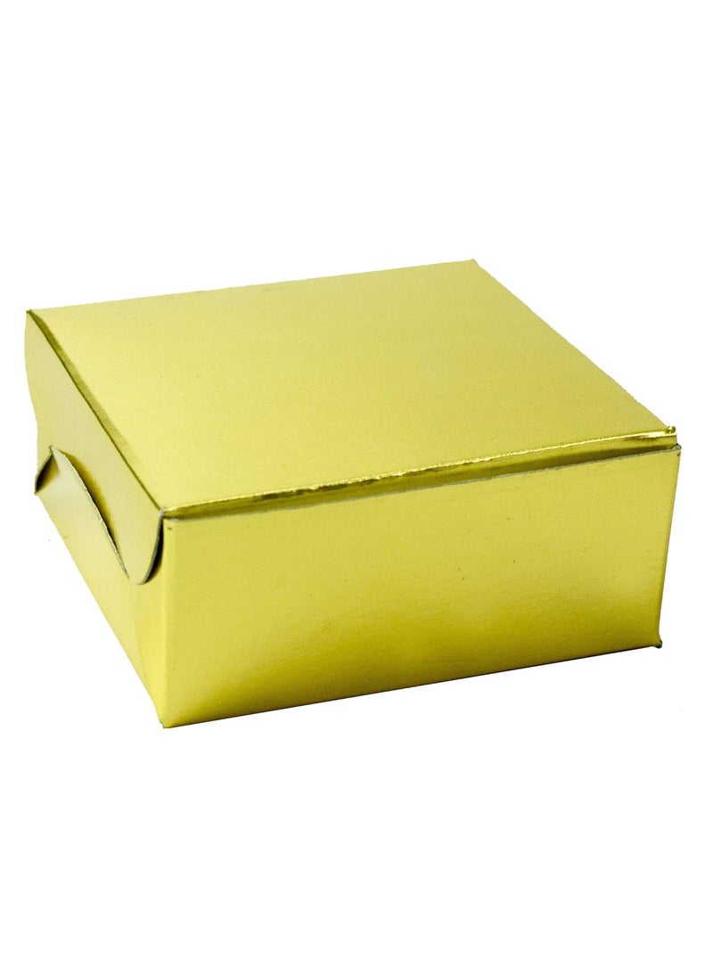 GROWNEX Disposal Snacks Storage Box Empty Gift Packaging Paper Boxes Dry Fruit Laddoo Packing Size Medium Pack of 50