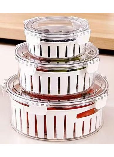 ULTREOS Food grade freshkeeping box refrigerator food grade fruits and vegetables sealed nonleakage frozen storage box sealed box Elegant Look
