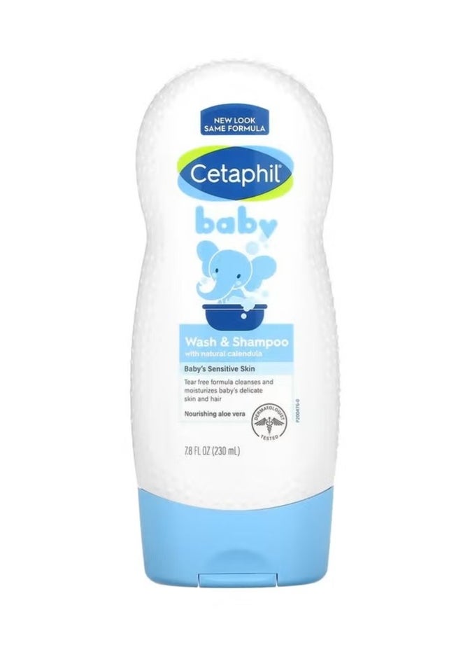 Baby Wash And Shampoo With Organic Calendula