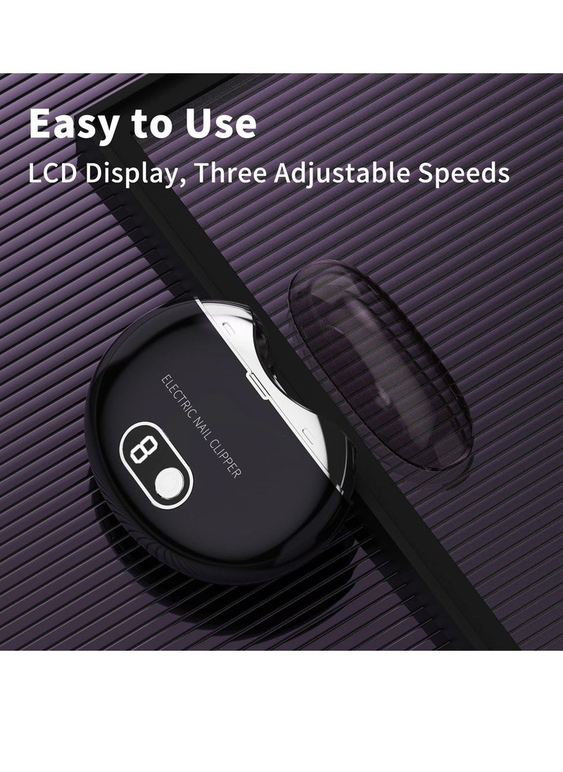 Automatic Electric Nail Clipper - Rechargeable Safety Fingernail Trimmer and Filer for Adults, Seniors, Infants, Babies, Kids, Men, and Women - Perfect Gift for All Ages
