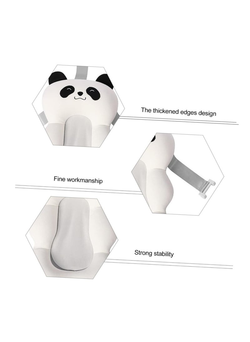 Adjustable Baby Sling Pillow and Bathtub Panda Mat - Thickened Mesh Support Cushion for Newborns and Toddlers, Non-Slip Bathing Seat for Safe and Comfortable Bath Time.