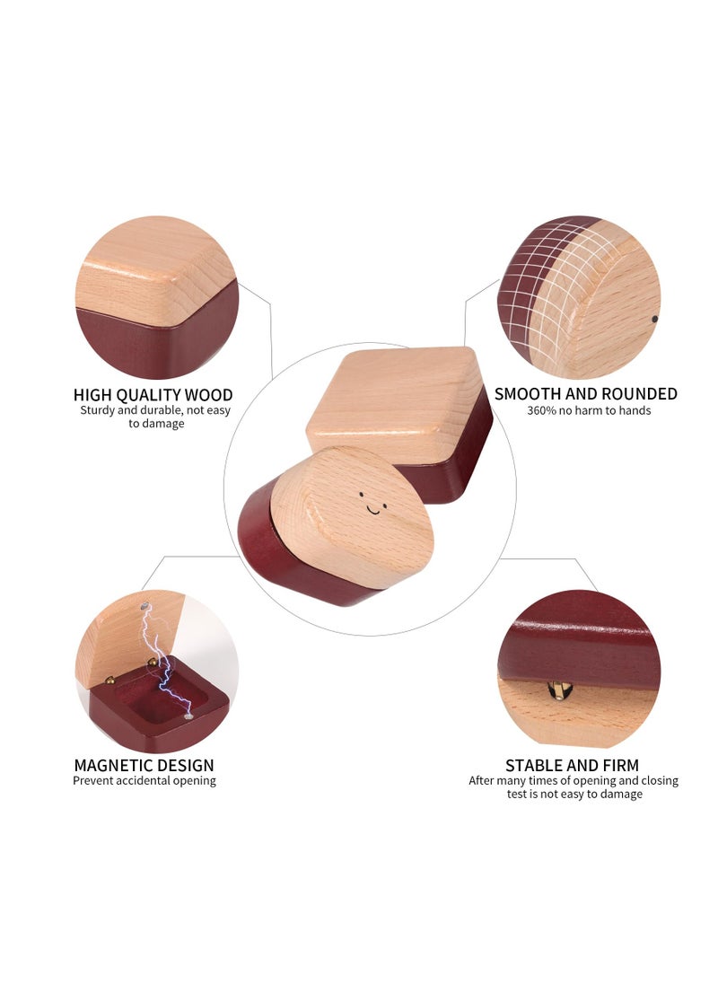 Adorable Wooden Tooth Fairy Box for Kids, Perfect for Storing Baby Teeth, Fetal Hair, and Umbilical Cord