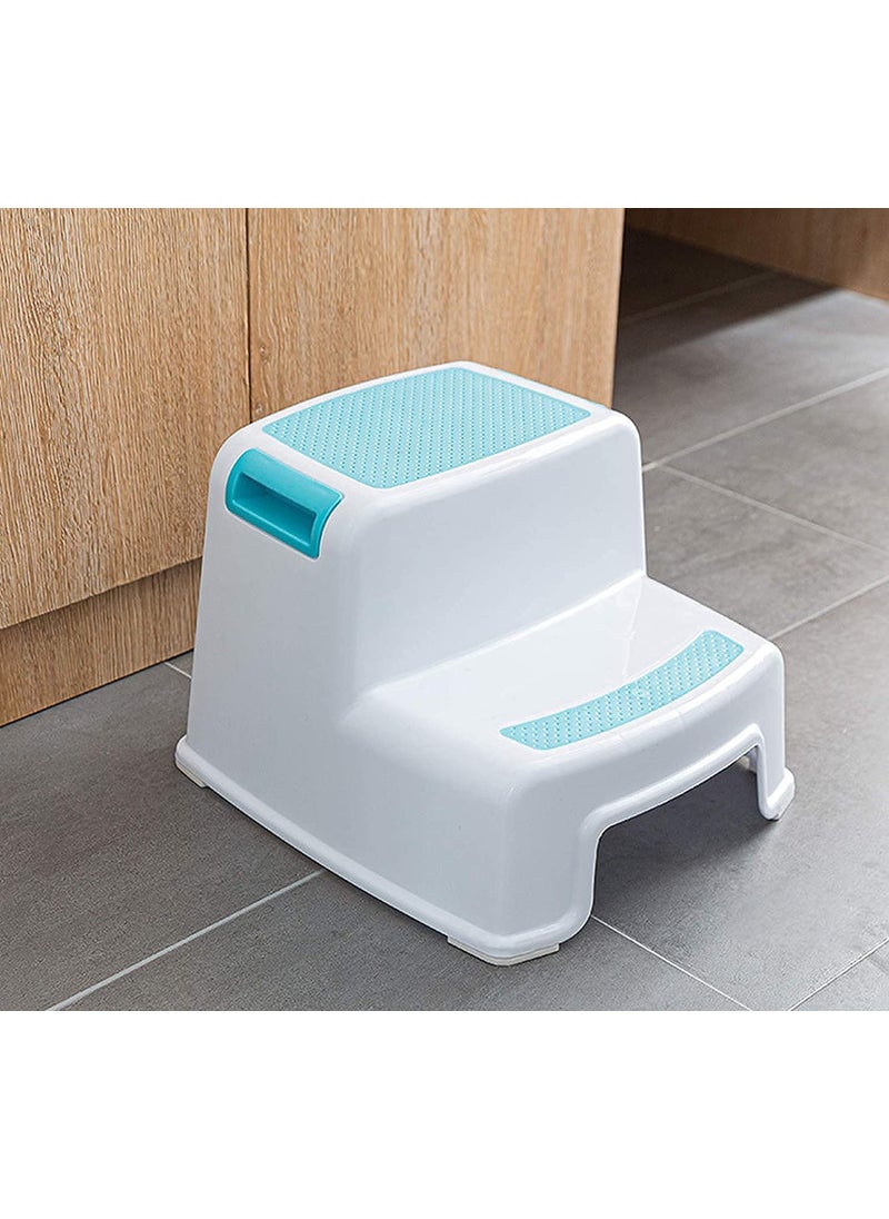 Jumix Potty Sink Training Stairs Portable Plastic Nursery Stepping Stools for Bathroom Kitchen Best for Toddlers or Kids Safe Tile Standing Step Stool