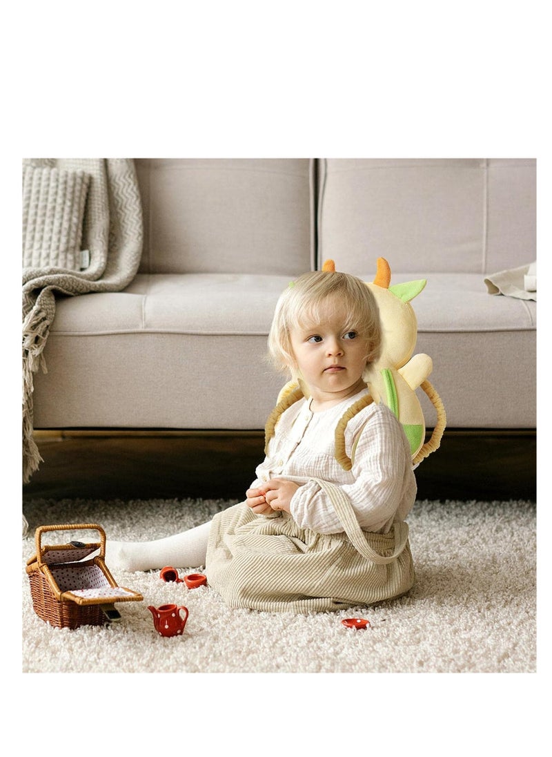 Baby Head Protector Backpack Baby Backpack Head Protection Pillow Toddler Walking Head Protector Baby Head Pillow Prevent Falling Head Protection Cushion Wear Backpack for Toddler Kids