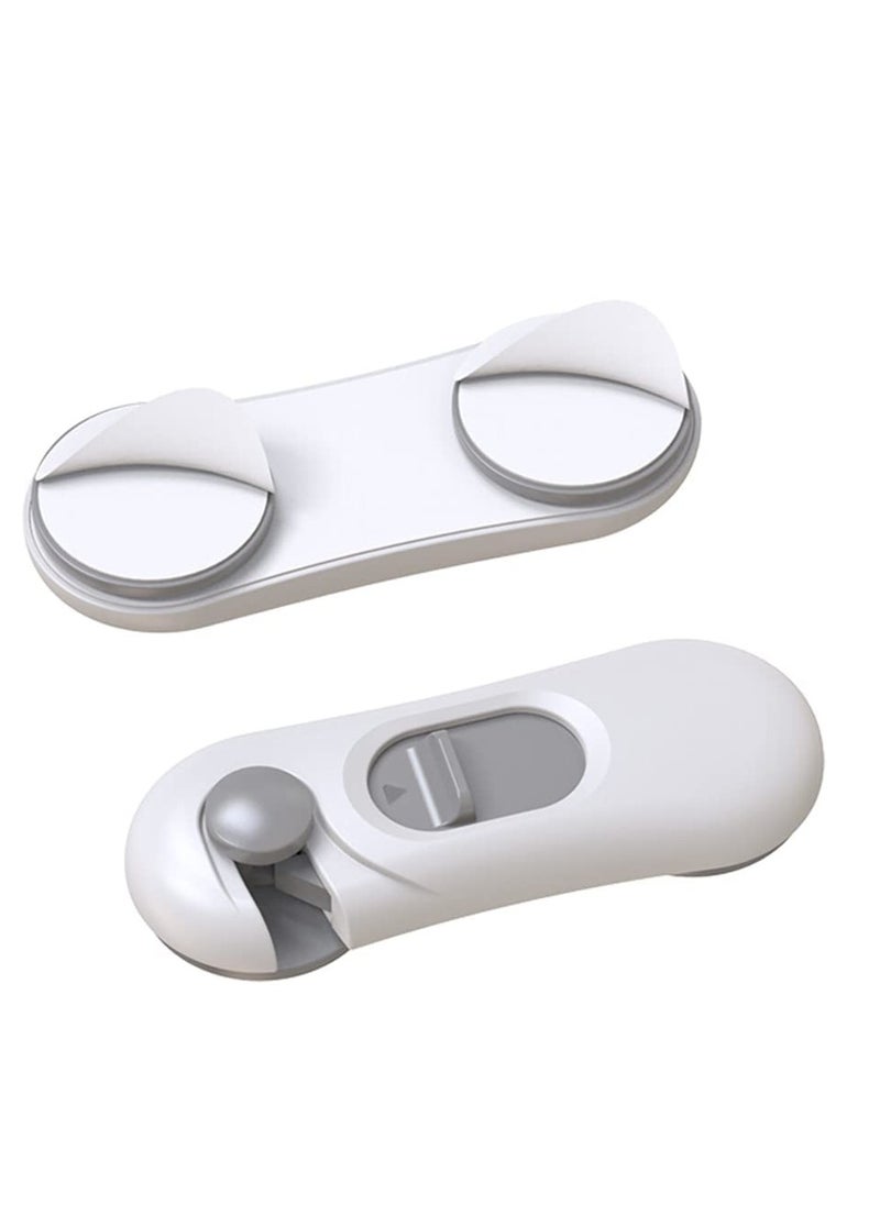 6 Pack Child Safety Locks - Easy Install No Drill Cabinet, Drawer, Appliance, Toilet Seat, Refrigerator, and Oven Security Locks for Baby Proofing Your Home.
