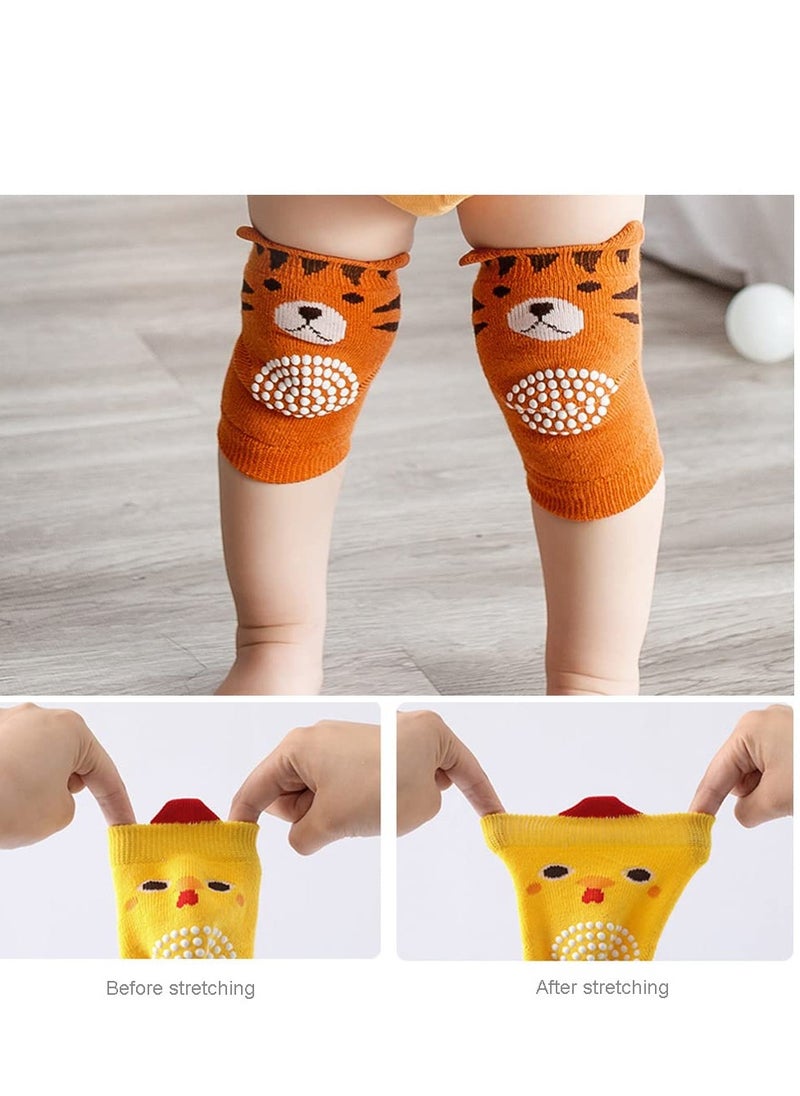 5 Pair Baby Knee Pads Toddler Kid Protector Anti Slip Crawling Elastic Protectors Leg Warmers Elbow Toddlers Kneepads Children Short Warmer