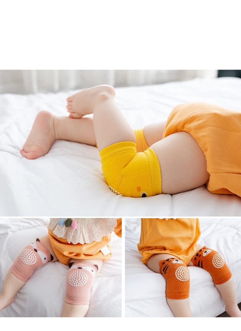 5 Pair Baby Knee Pads Toddler Kid Protector Anti Slip Crawling Elastic Protectors Leg Warmers Elbow Toddlers Kneepads Children Short Warmer